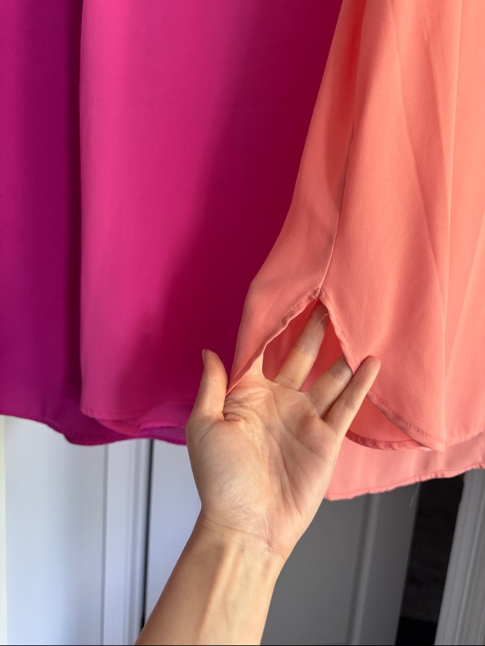 Lightweight Women's Sleeveless Tank Top - magenta, bright pink & coral - Picture 2 of 4